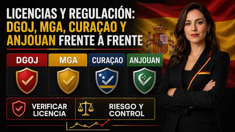 Licencias y Regulación: DGOJ, MGA, Curaçao y Anjouan Frente a Frente
